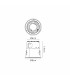 Montauk 5/8W Triac Dimmable 4CCT LED Fire Rated Downlight WITHOUT FASCIA Cut Out: 70mm 800lm 60° Deg IP65 -2