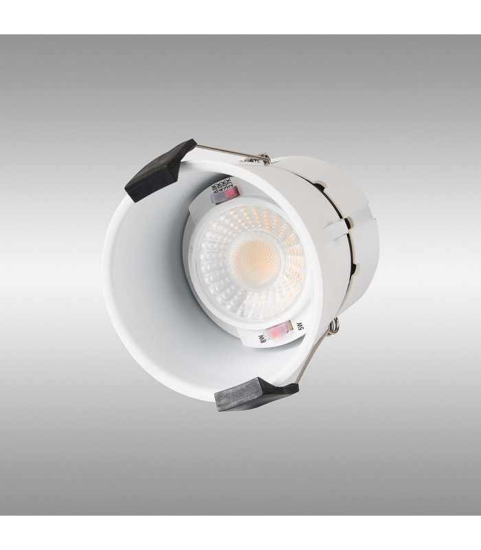 Montauk 5/8W Triac Dimmable 4CCT LED Fire Rated Downlight WITHOUT FASCIA Cut Out: 70mm 800lm 60° Deg IP65 -3