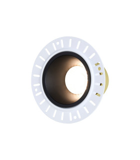 Montauk 5/8W Triac Dimmable 4CCT LED Fire Rated Downlight Trimless Black Inner Cut Out: 70mm 800lm 60° Deg -1