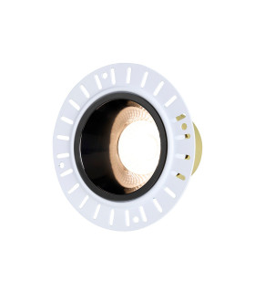 Montauk 5/8W Triac Dimmable 4CCT LED Fire Rated Downlight Trimless Black Chrome Inner-1
