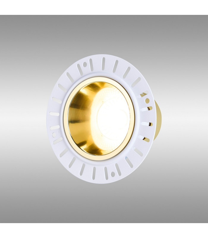 Montauk 5/8W Triac Dimmable 4CCT LED Fire Rated Downlight Trimless Gold Inner Cut Out: 70mm 800lm 60° Deg -3