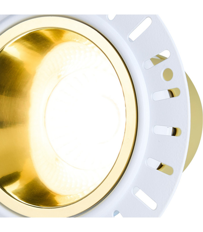 Montauk 5/8W Triac Dimmable 4CCT LED Fire Rated Downlight Trimless Gold Inner Cut Out: 70mm 800lm 60° Deg -6