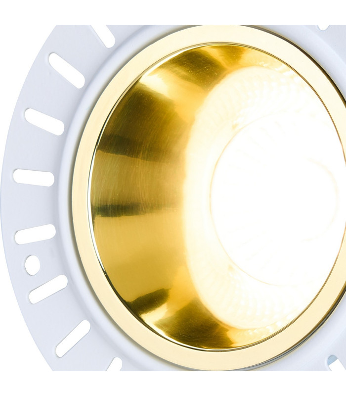 Montauk 5/8W Triac Dimmable 4CCT LED Fire Rated Downlight Trimless Gold Inner Cut Out: 70mm 800lm 60° Deg -7