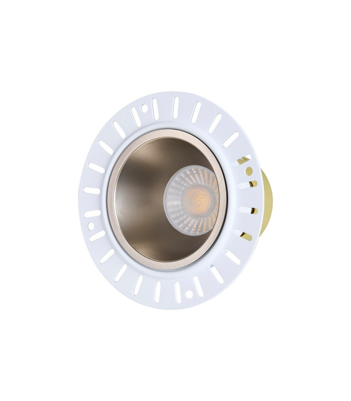 Montauk 5/8W Triac Dimmable 4CCT LED Fire Rated Downlight Trimless Satin Nickel Inner-4