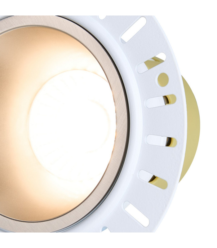 Montauk 5/8W Triac Dimmable 4CCT LED Fire Rated Downlight Trimless Satin Nickel Inner-6