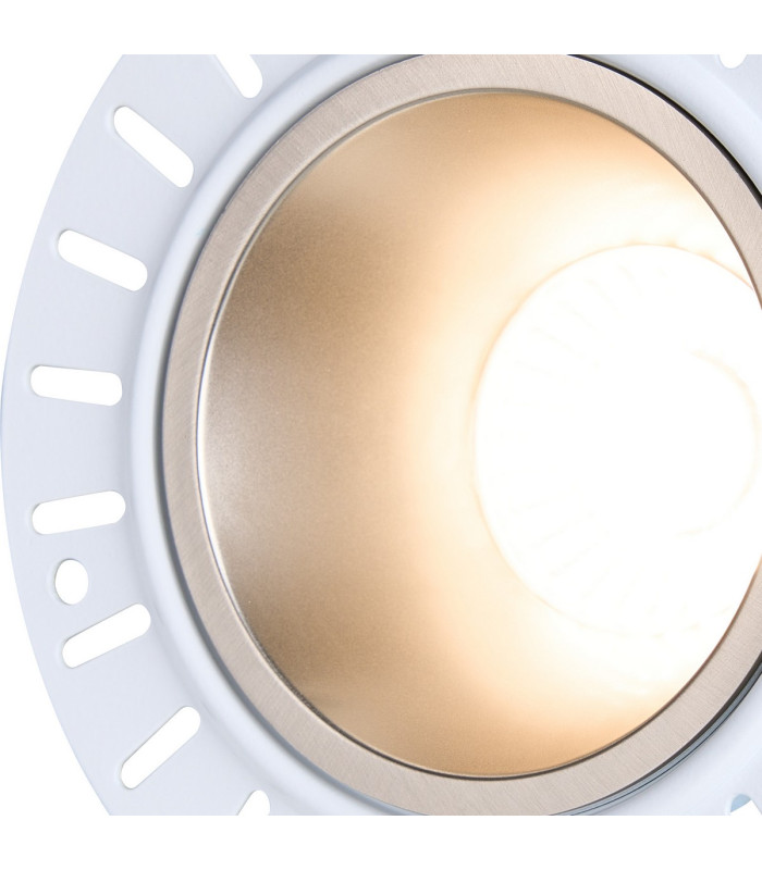 Montauk 5/8W Triac Dimmable 4CCT LED Fire Rated Downlight Trimless Satin Nickel Inner-7