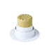 Montauk 5/8W Triac Dimmable 4CCT LED Fire Rated Downlight Trimless Satin Nickel Inner-9