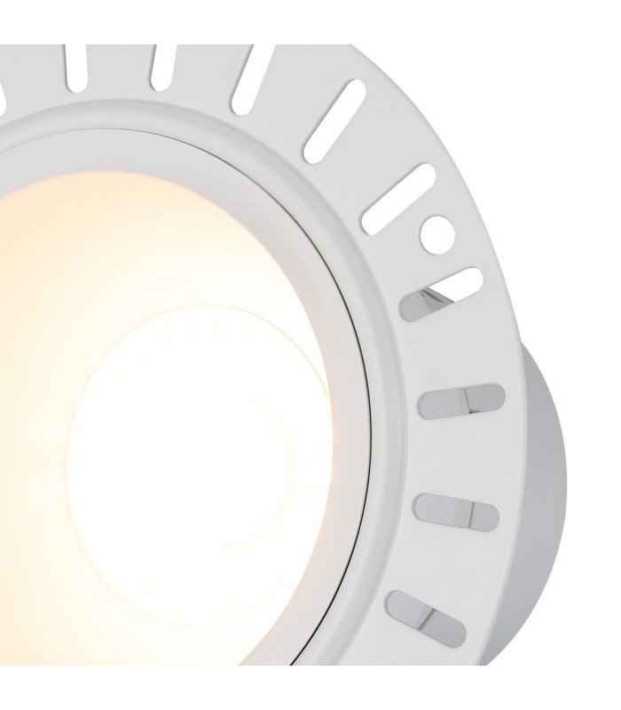 Montauk 5/8W Triac Dimmable 4CCT LED Fire Rated Downlight Trimless White Inner Cut Out: 70mm 800lm 60° Deg -8