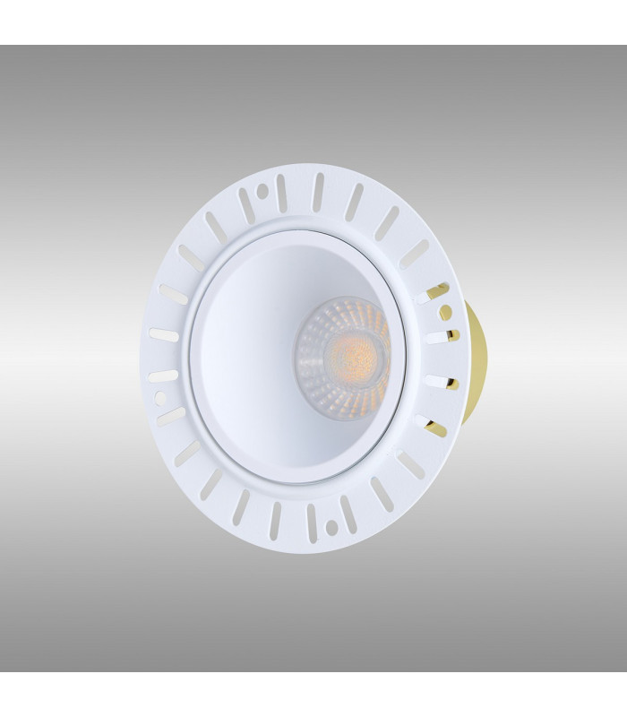 Montauk 5/8W Triac Dimmable 4CCT LED Fire Rated Downlight Trimless White Inner Cut Out: 70mm 800lm 60° Deg -11