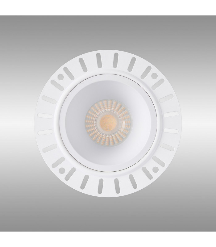 Montauk 5/8W Triac Dimmable 4CCT LED Fire Rated Downlight Trimless White Inner Cut Out: 70mm 800lm 60° Deg -13