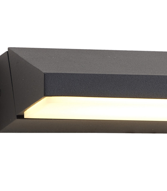 Hingham Adjustable Wall Lamp 1 x 12W LED 3000K 600lm IP65 Matt Black -6