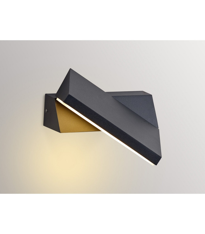 Hingham Adjustable Wall Lamp 1 x 12W LED 3000K 600lm IP65 Matt Black -16