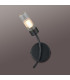 Lancaster Left Wall Lamp 1 Light G9 IP44 Satin Black/Clear Glass-3