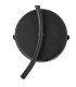 Lancaster Left Wall Lamp 1 Light G9 IP44 Satin Black/Clear Glass-5