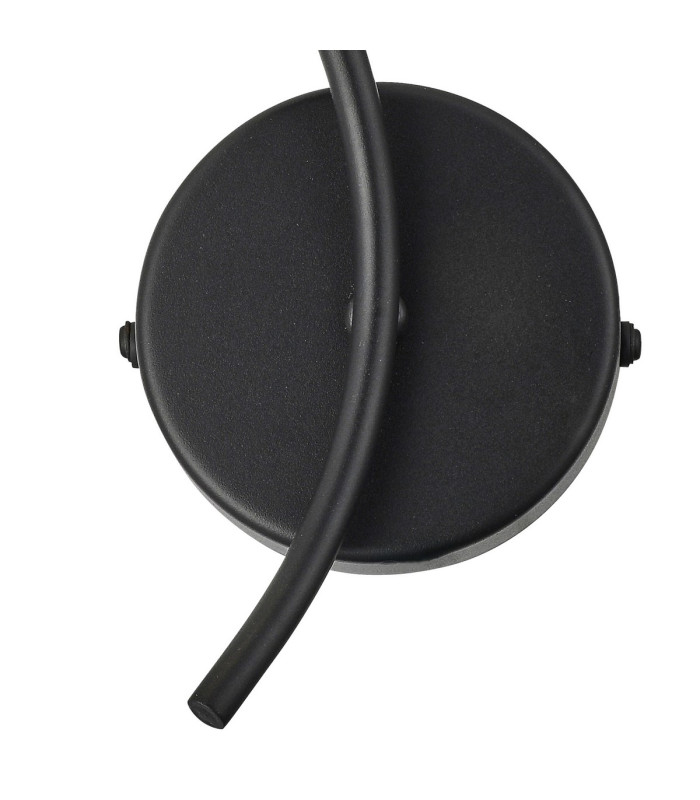 Lancaster Left Wall Lamp 1 Light G9 IP44 Satin Black/Clear Glass-5