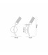 Lancaster Right Wall Lamp 1 Light G9 IP44 Satin Black/Clear Glass-2