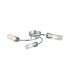 Lancaster 46.5cm Flush Ceiling 3 Light G9 IP44 Polished Chrome/Clear Glass-1