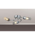 Lancaster 46.5cm Flush Ceiling 3 Light G9 IP44 Polished Chrome/Clear Glass-3