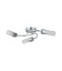 Lancaster 46.5cm Flush Ceiling 3 Light G9 IP44 Polished Chrome/Clear Glass-4