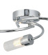 Lancaster 46.5cm Flush Ceiling 3 Light G9 IP44 Polished Chrome/Clear Glass-5