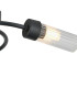 Lancaster 46.5cm Flush Ceiling 3 Light G9 IP44 Satin Black/Clear Glass-6