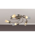 Lancaster 50.5cm Flush Ceiling 5 Light G9 IP44 Bronze/Clear Glass-3