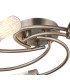 Lancaster 50.5cm Flush Ceiling 5 Light G9 IP44 Bronze/Clear Glass-5