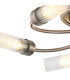 Lancaster 50.5cm Flush Ceiling 5 Light G9 IP44 Bronze/Clear Glass-6