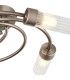 Lancaster 50.5cm Flush Ceiling 5 Light G9 IP44 Bronze/Clear Glass-7