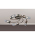 Lancaster 50.5cm Flush Ceiling 5 Light G9 IP44 Bronze/Clear Glass-8