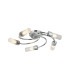 Lancaster 50.5cm Flush Ceiling 5 Light G9 IP44 Polished Chrome/Clear Glass-1