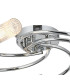 Lancaster 50.5cm Flush Ceiling 5 Light G9 IP44 Polished Chrome/Clear Glass-5