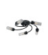 Lancaster 50.5cm Flush Ceiling 5 Light G9 IP44 Satin Black/Clear Glass-4