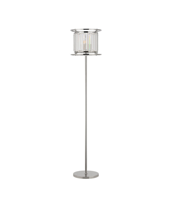 Guilford Floor Lamp 3 x E14 Polished Nickel / Clear-4