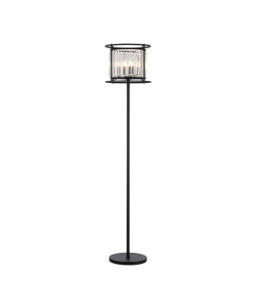Guilford Floor Lamp 3 x E14 Satin Black / Clear-1