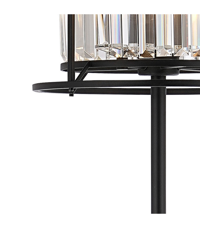 Guilford Floor Lamp 3 x E14 Satin Black / Clear-6