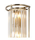 Guilford 57cm Tall Wall Lamp 3 x E14 Antique Brass / Clear-4
