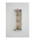 Guilford 57cm Tall Wall Lamp 3 x E14 Antique Brass / Clear-6