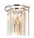 Guilford 57cm Tall Wall Lamp 3 x E14 Polished Nickel / Clear-5