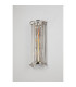 Guilford 57cm Tall Wall Lamp 3 x E14 Polished Nickel / Clear-7