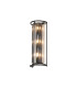Guilford 57cm Tall Wall Lamp 3 x E14 Satin Black / Clear-1