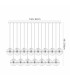 Keene 23 Light G9 Bubble Glass 2m Linear Multiple Pendant Polished Chrome / Clear Glass Item Weight: 36.8kg-2