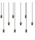 Keene 23 Light G9 Bubble Glass 2m Linear Multiple Pendant Polished Chrome / Clear Glass Item Weight: 36.8kg-7