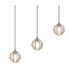 Keene 7 Light G9 Bubble Glass 1.8m Linear Multiple Pendant Polished Chrome / Clear Glass-6
