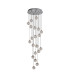 Keene 52cm 20 Light G9 Bubble Glass 10 x 3m / 4m Round Multiple Pendant Polished Chrome / Clear Glass Item Weight: 30.19kg-3