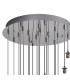 Keene 52cm 20 Light G9 Bubble Glass 10 x 3m / 4m Round Multiple Pendant Polished Chrome / Clear Glass Item Weight: 30.19kg-4