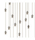 Keene 62cm 40 Light G9 Bubble Glass Round Multiple Pendant Polished Chrome / Clear Glass Item Weight: 60.3kg-9