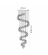 Keene 72cm 50 Light G9 Bubble Glass Round Multiple Pendant Polished Chrome / Clear Glass Item Weight: 75.6kg-2