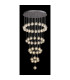 Keene 72cm 50 Light G9 Bubble Glass Round Multiple Pendant Polished Chrome / Clear Glass Item Weight: 75.6kg-3