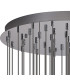 Keene 72cm 50 Light G9 Bubble Glass Round Multiple Pendant Polished Chrome / Clear Glass Item Weight: 75.6kg-6